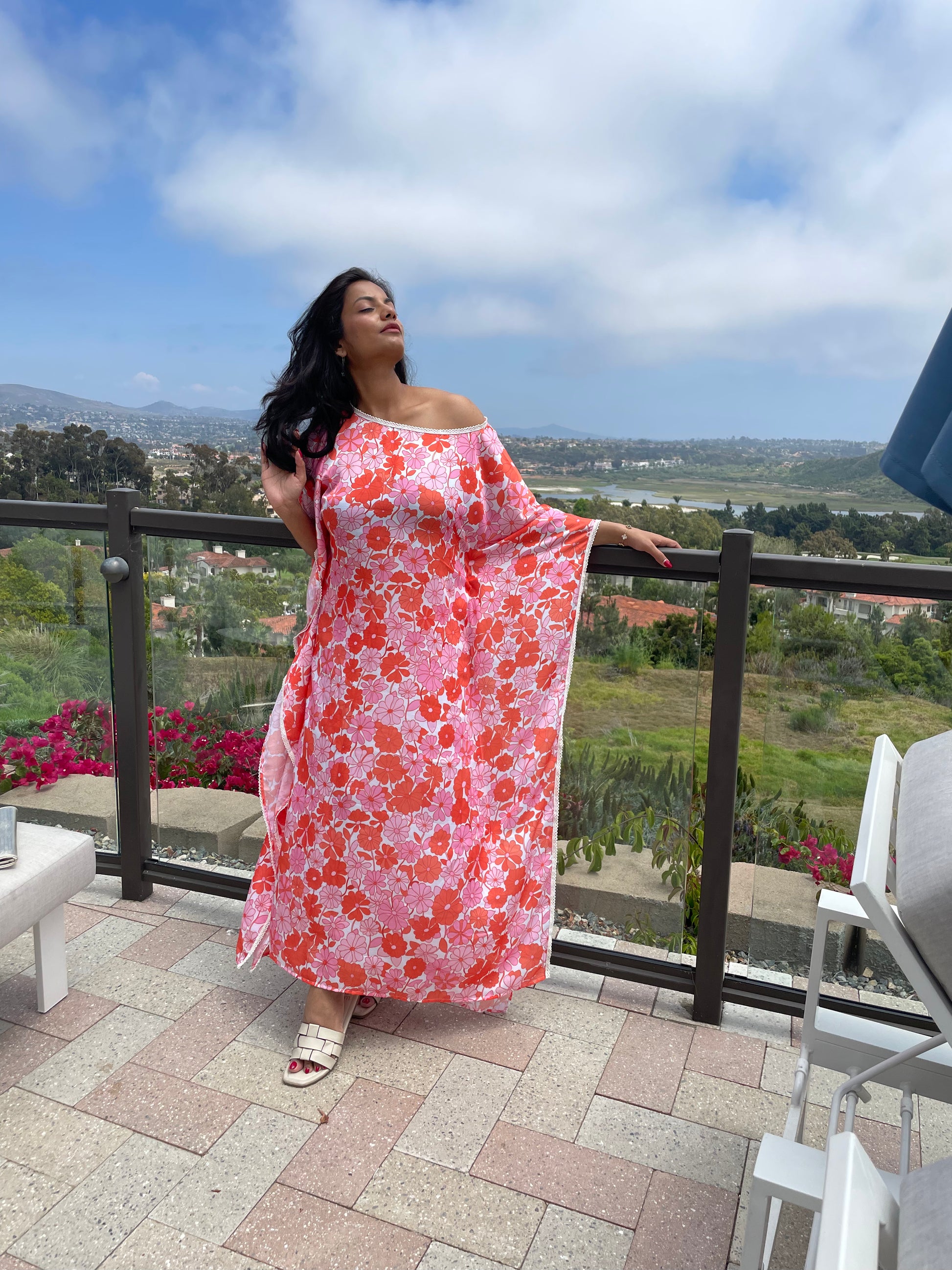 BAHAMA OFF-SHOULDER KAFTAN - House of Viraasi