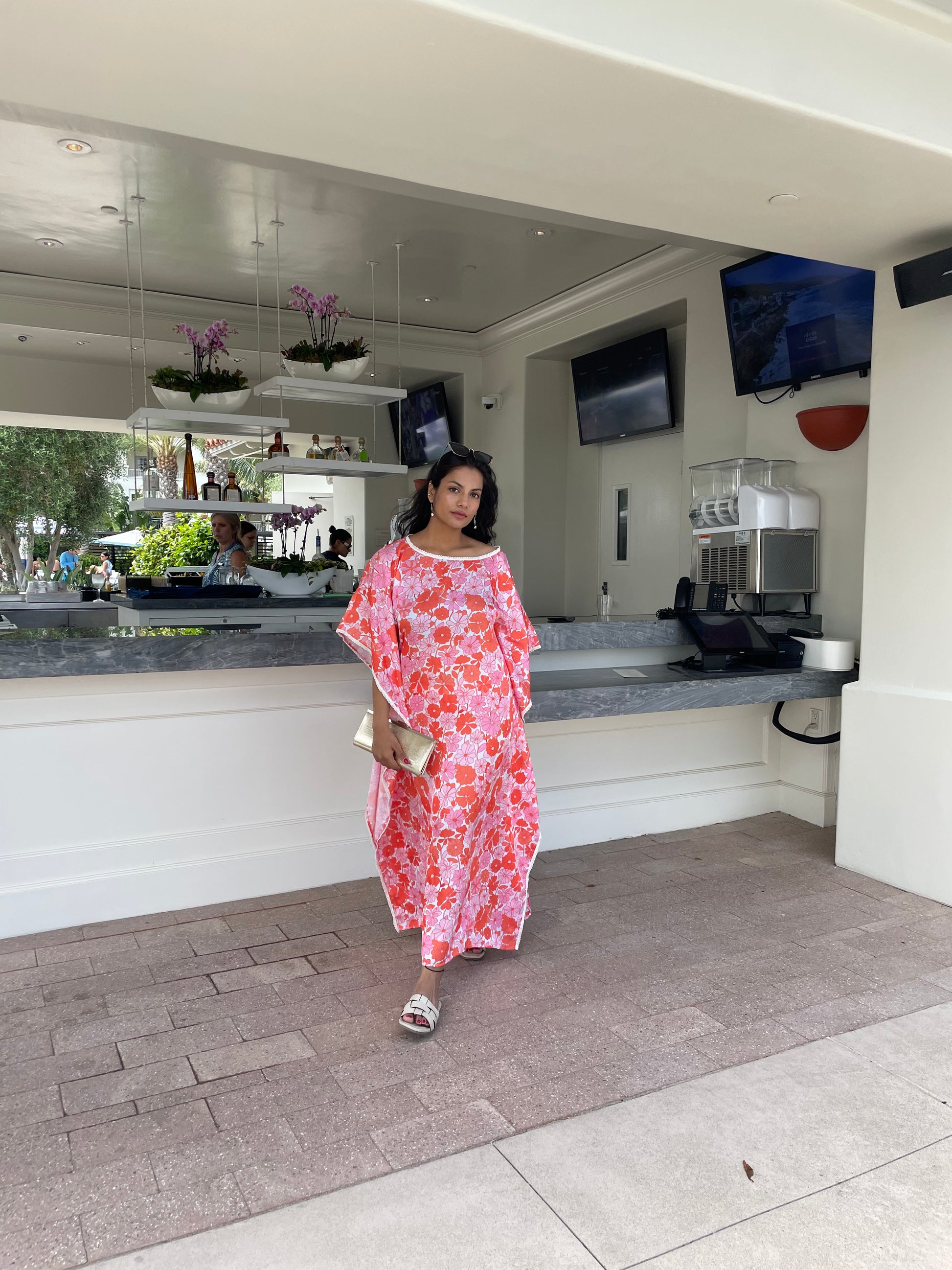 BAHAMA OFF-SHOULDER KAFTAN - House of Viraasi