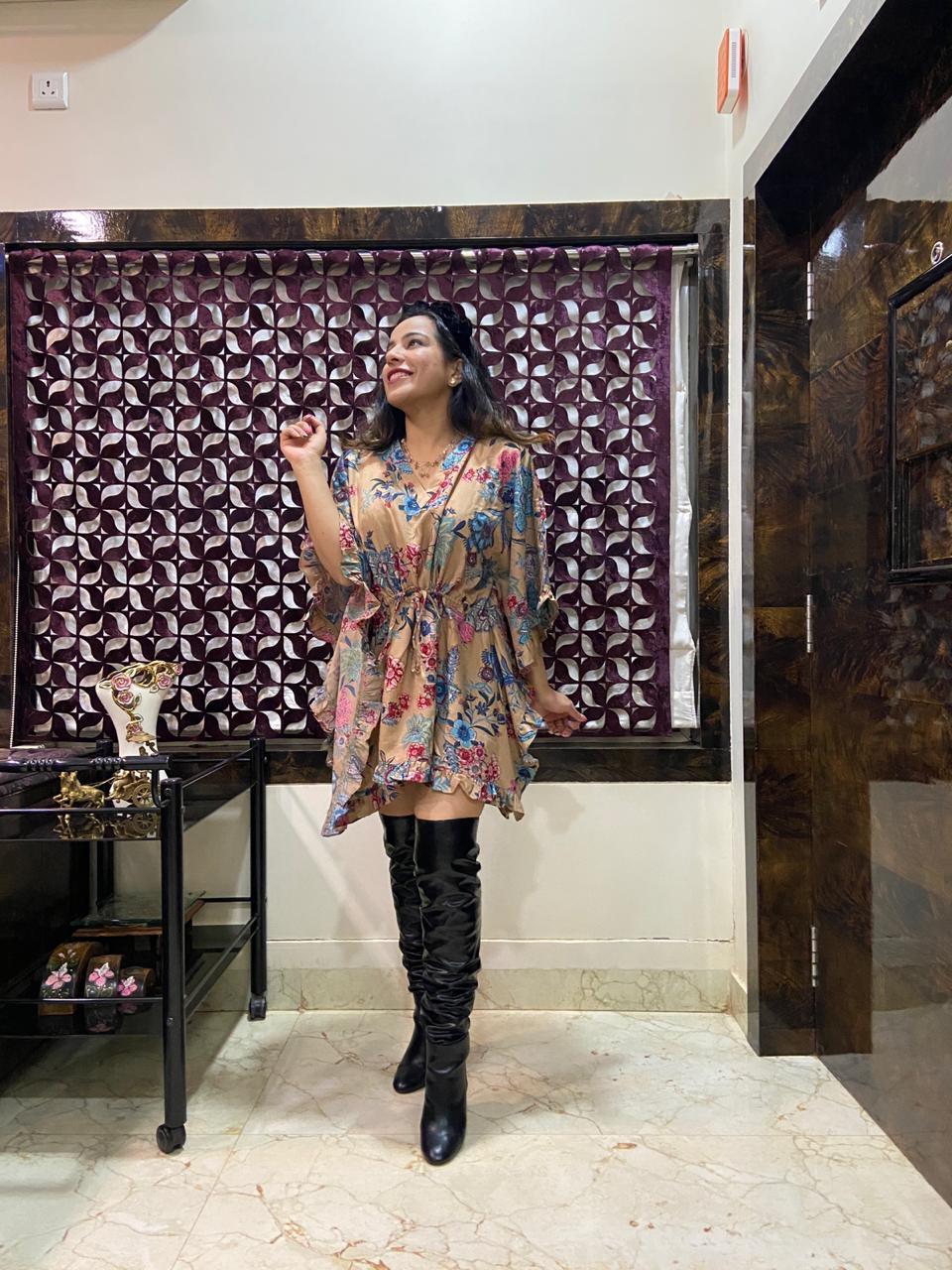 BEIGING EXOTIC KAFSUIT - House of Viraasi