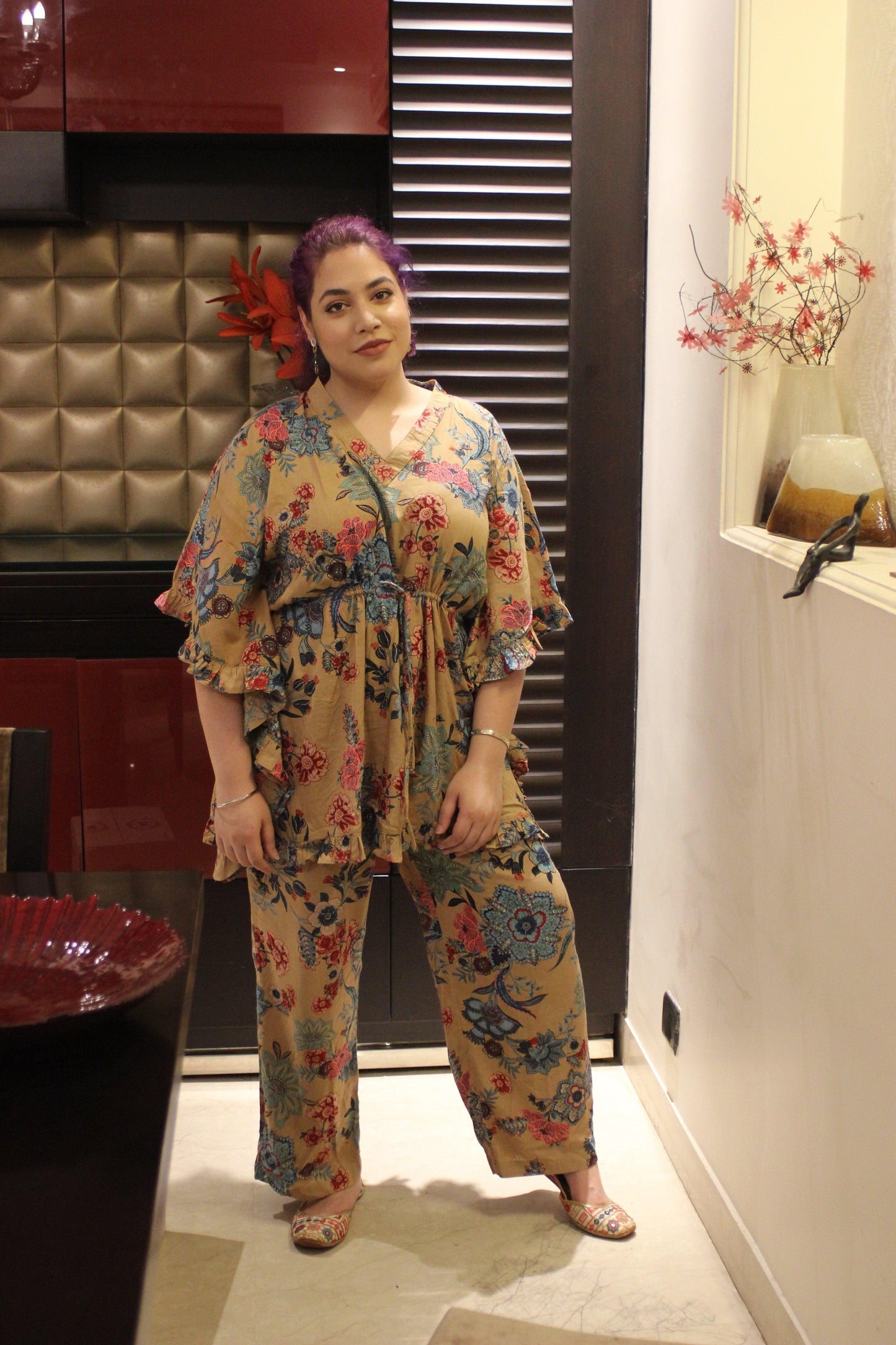 BEIGING EXOTIC KAFSUIT House of Viraasi #sustainable-fashion# #slow-fashion# #freesizeclothes# #bodypositivity#