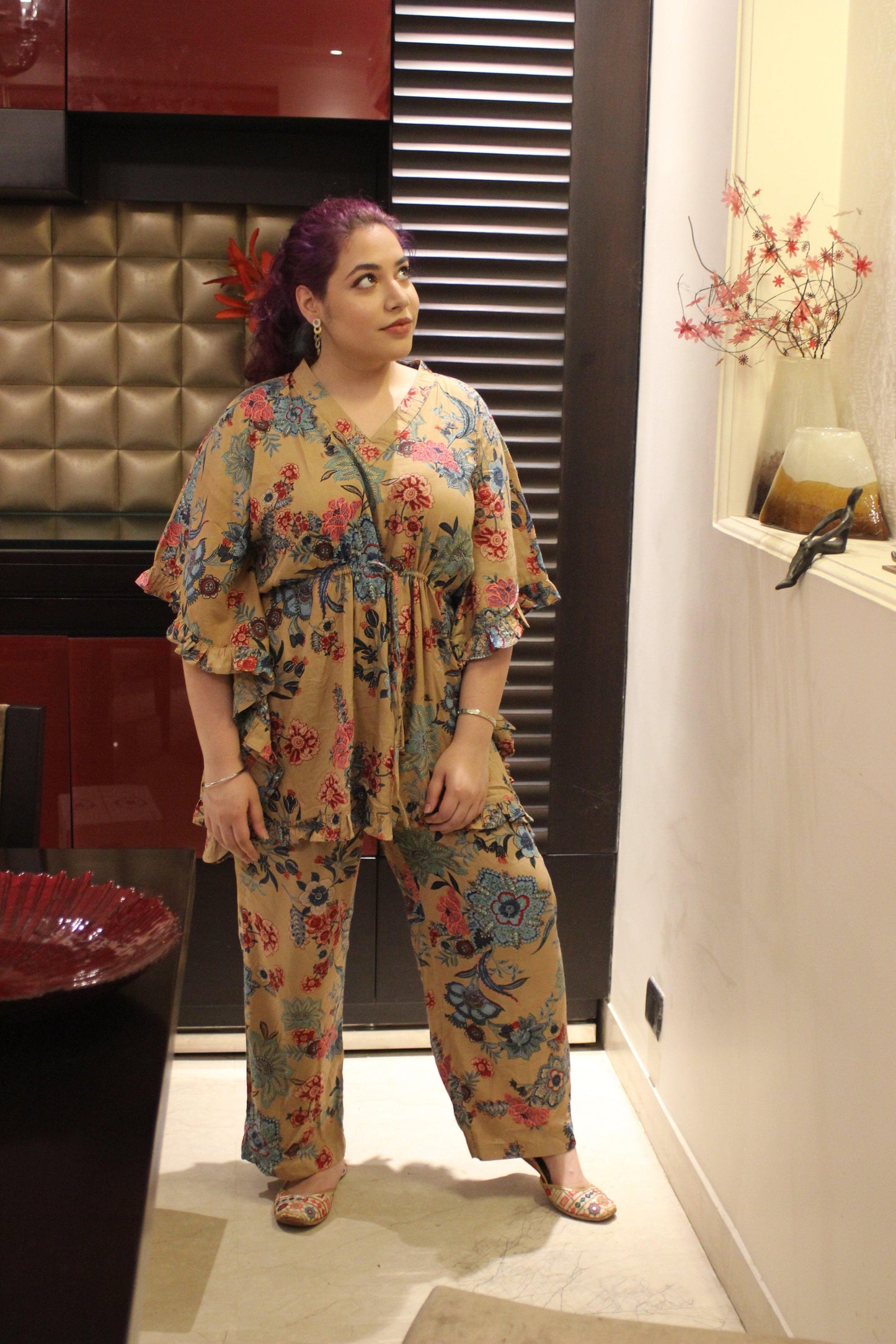 BEIGING EXOTIC KAFSUIT House of Viraasi #sustainable-fashion# #slow-fashion# #freesizeclothes# #bodypositivity#