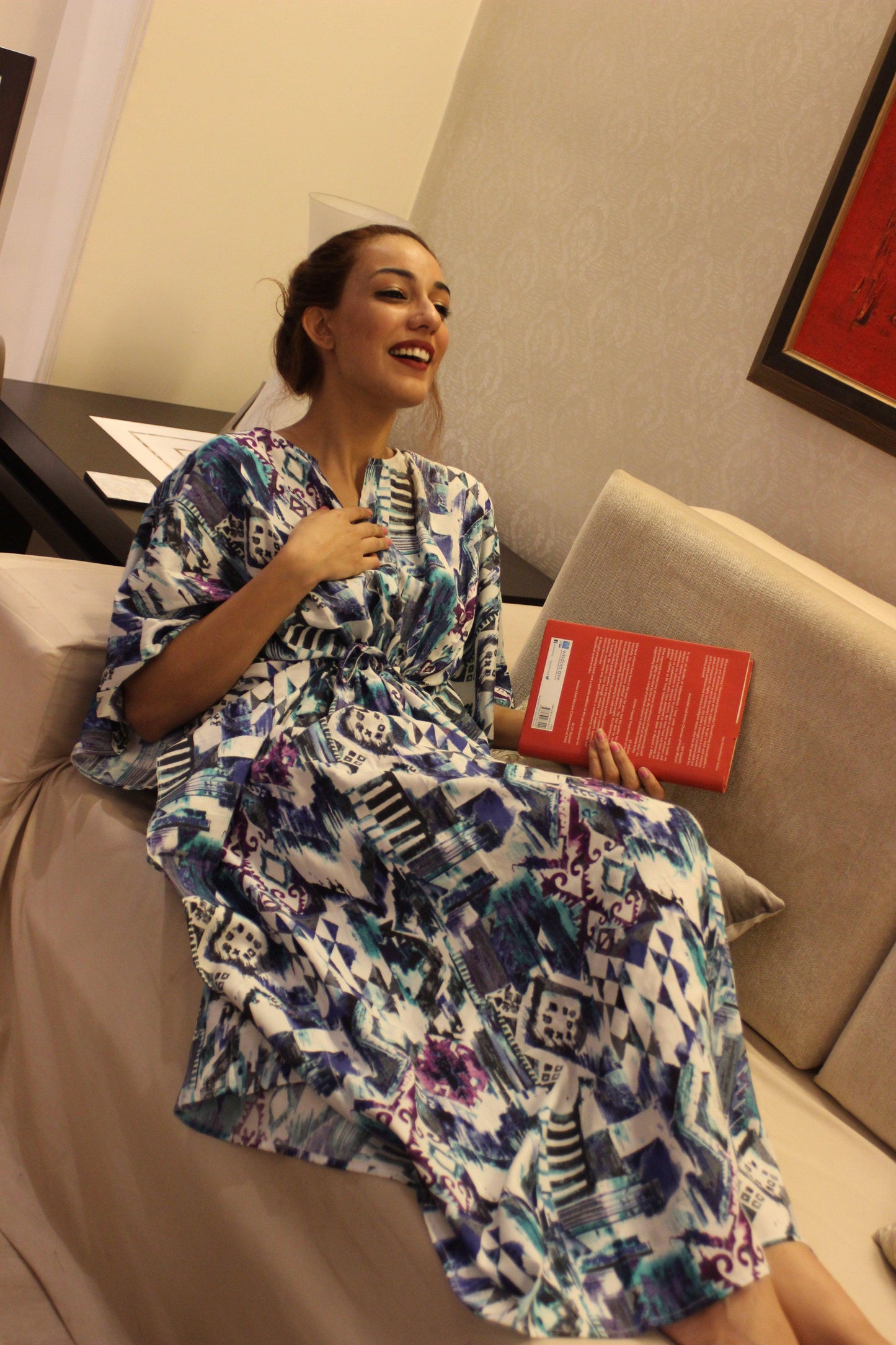 BLIZZARD MESS KAFTAN House of Viraasi #sustainable-fashion# #slow-fashion# #freesizeclothes# #bodypositivity#