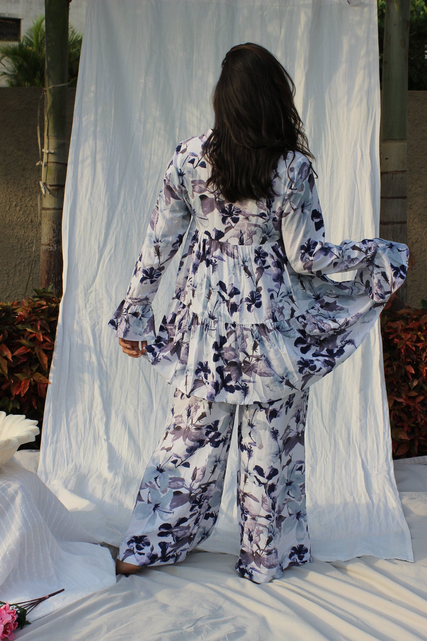 NEW MOON RUFFLE Co-ord House of Viraasi #sustainable-fashion# #slow-fashion# #freesizeclothes# #bodypositivity#