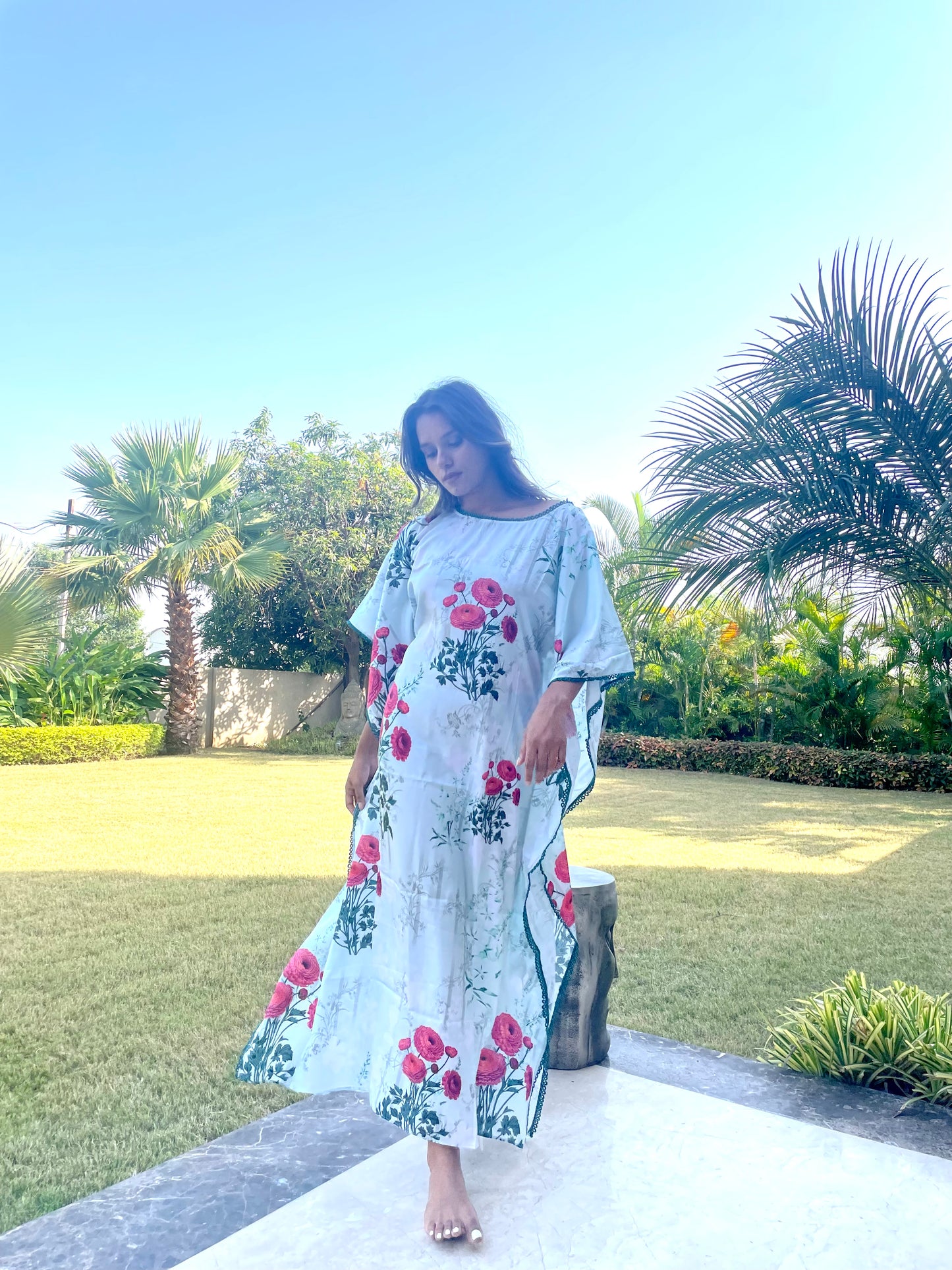 ROSA OFF-SHOULDER KAFTAN - House of Viraasi