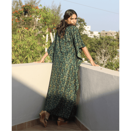 DOGMA LEAF KAFTAN - House of Viraasi