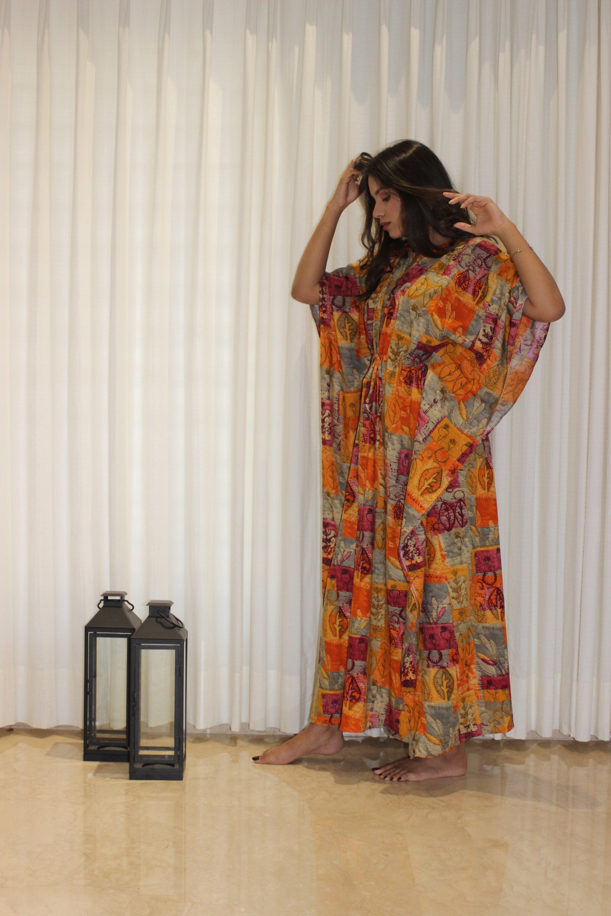 AMBER KAFTAN House of Viraasi #sustainable-fashion# #slow-fashion# #freesizeclothes# #bodypositivity#