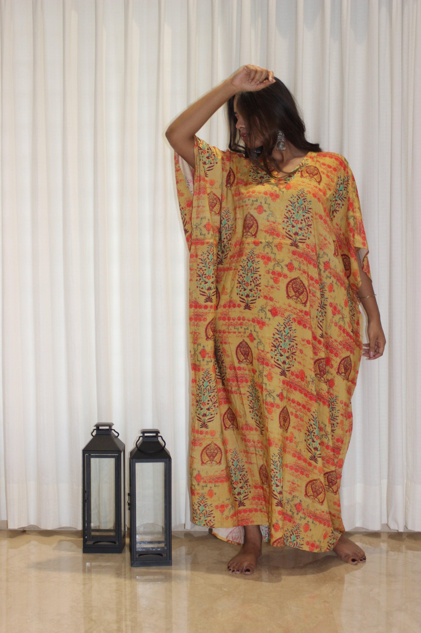 FARAH KAFTAN House of Viraasi #sustainable-fashion# #slow-fashion# #freesizeclothes# #bodypositivity#