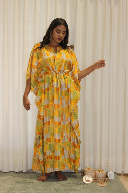 HONEYCOMB KAFTAN House of Viraasi #sustainable-fashion# #slow-fashion# #freesizeclothes# #bodypositivity#