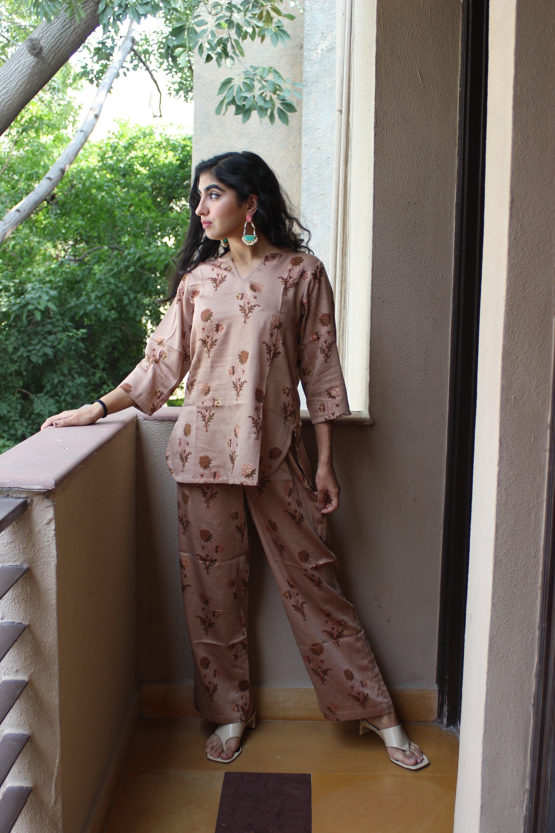 NUDELLA Co-ord House of Viraasi #sustainable-fashion# #slow-fashion# #freesizeclothes# #bodypositivity#