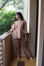 Load image into Gallery viewer, NUDELLA Co-ord House of Viraasi #sustainable-fashion# #slow-fashion# #freesizeclothes# #bodypositivity#
