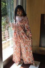 Load image into Gallery viewer, PRETTY IN PAISLEY RUFFLE Co-ord House of Viraasi #sustainable-fashion# #slow-fashion# #freesizeclothes# #bodypositivity#
