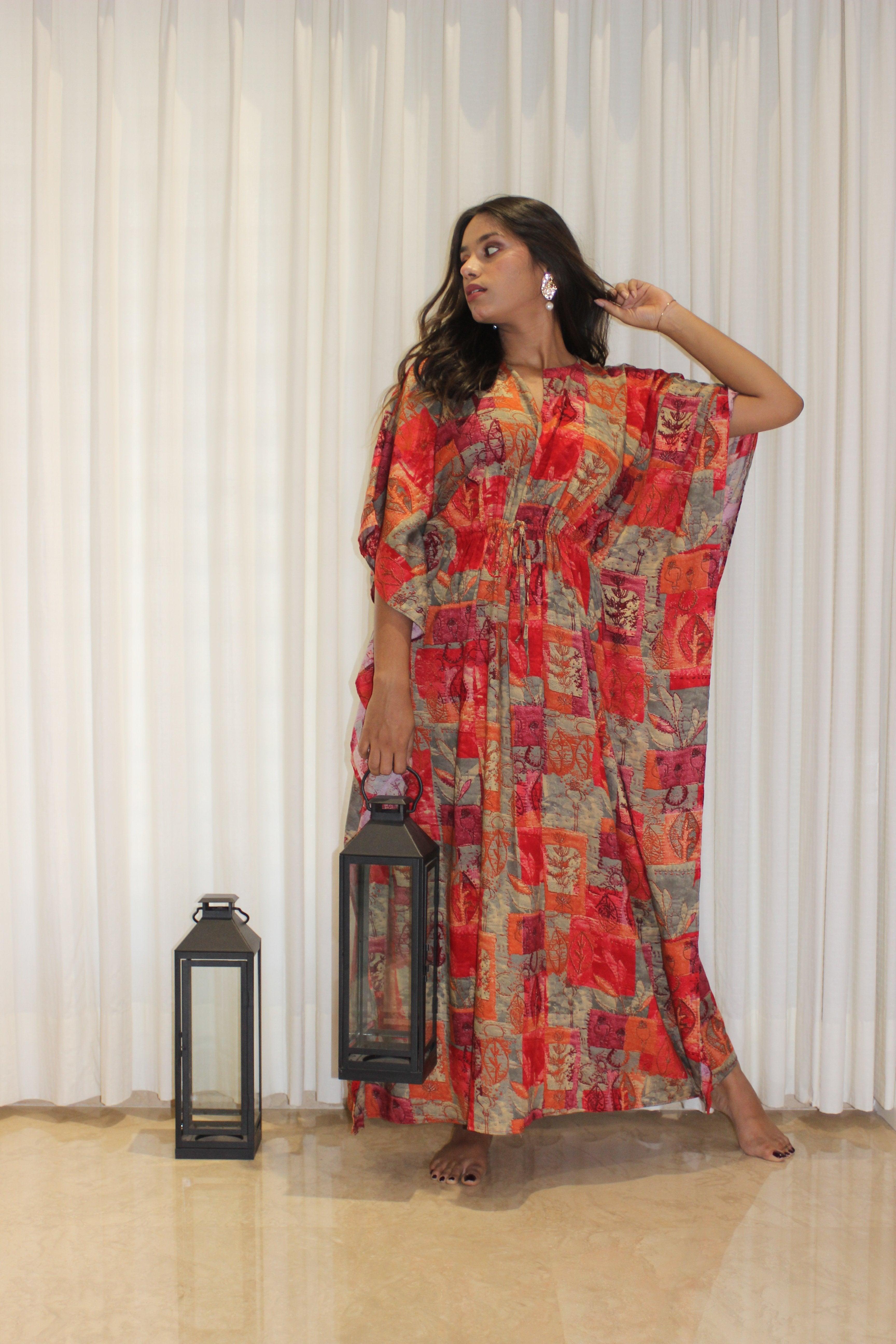 RUBY ROO KAFTAN House of Viraasi #sustainable-fashion# #slow-fashion# #freesizeclothes# #bodypositivity#