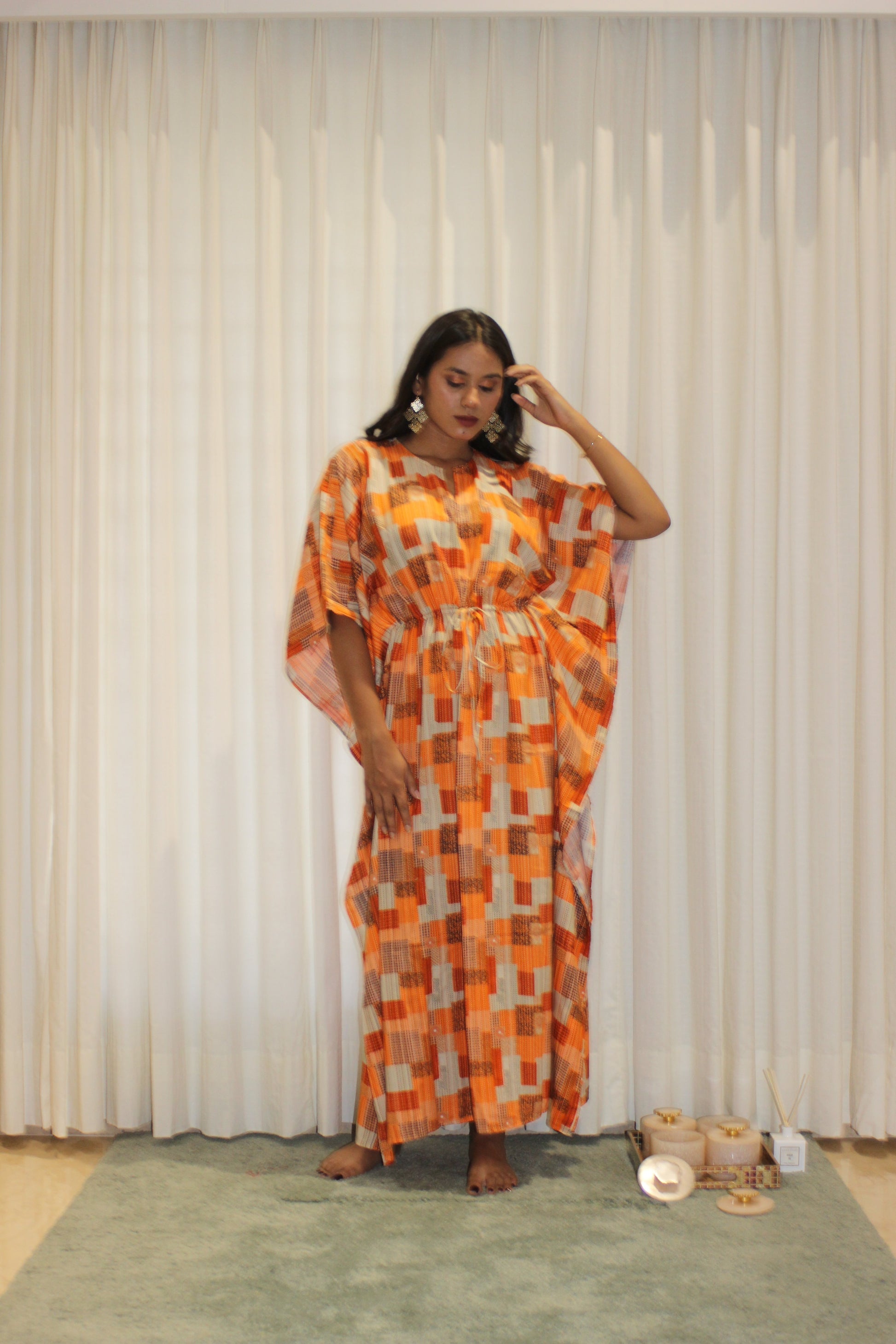 SAGE KAFTAN House of Viraasi #sustainable-fashion# #slow-fashion# #freesizeclothes# #bodypositivity#