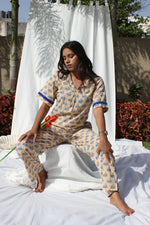 Load image into Gallery viewer, SHUTTER SOIL Co-ord House of Viraasi #sustainable-fashion# #slow-fashion# #freesizeclothes# #bodypositivity#

